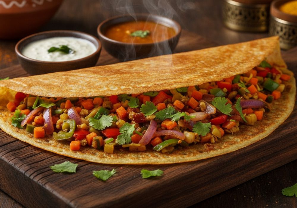 Ghotala Dosa Recipe: A Delicious Vegetarian Fusion