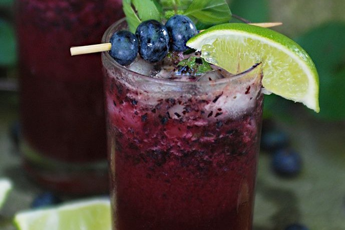 Blueberry Lime Mojito