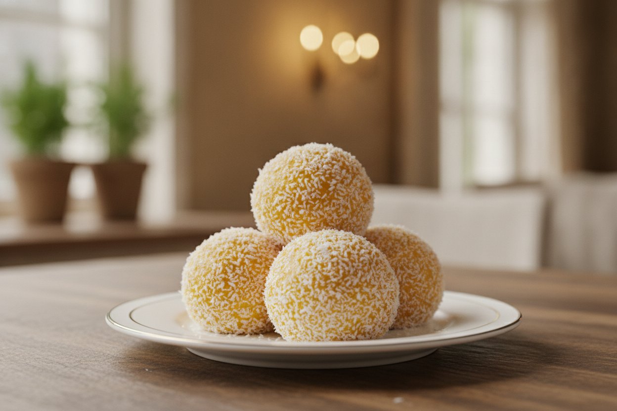 Luscious Mango Coconut Delight Balls