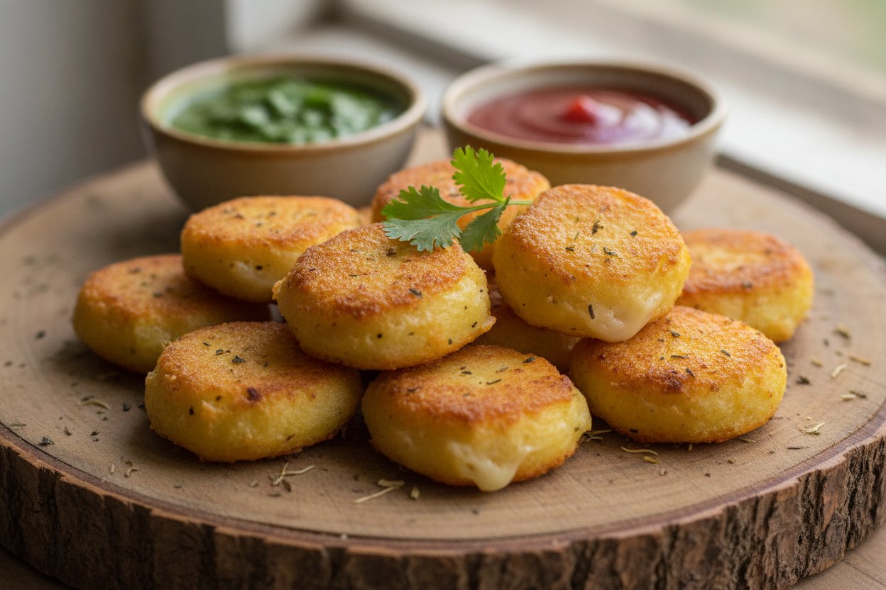 पौष्टिक बेक्ड बटाटा चीज बाईट्स